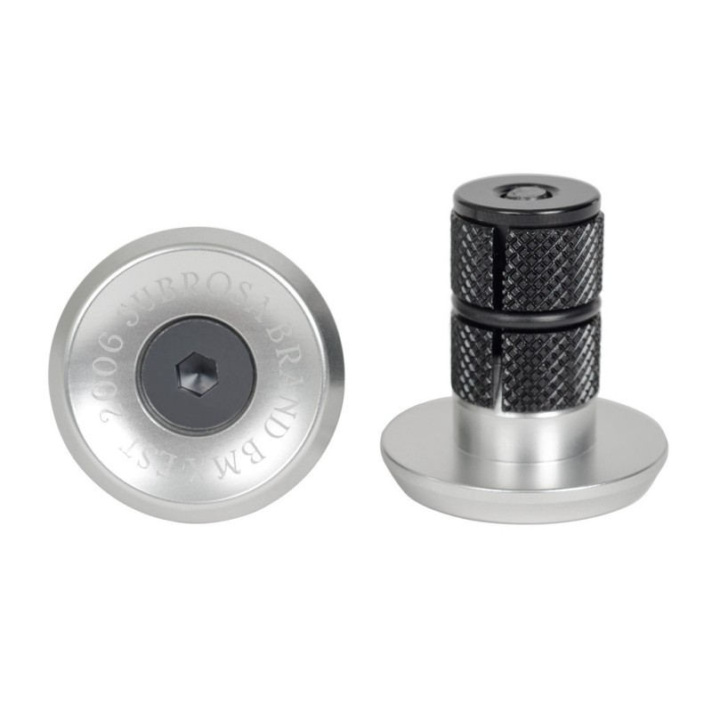 EMBOUTS DE POIGNEES SUBROSA BITCHIN ARGENT